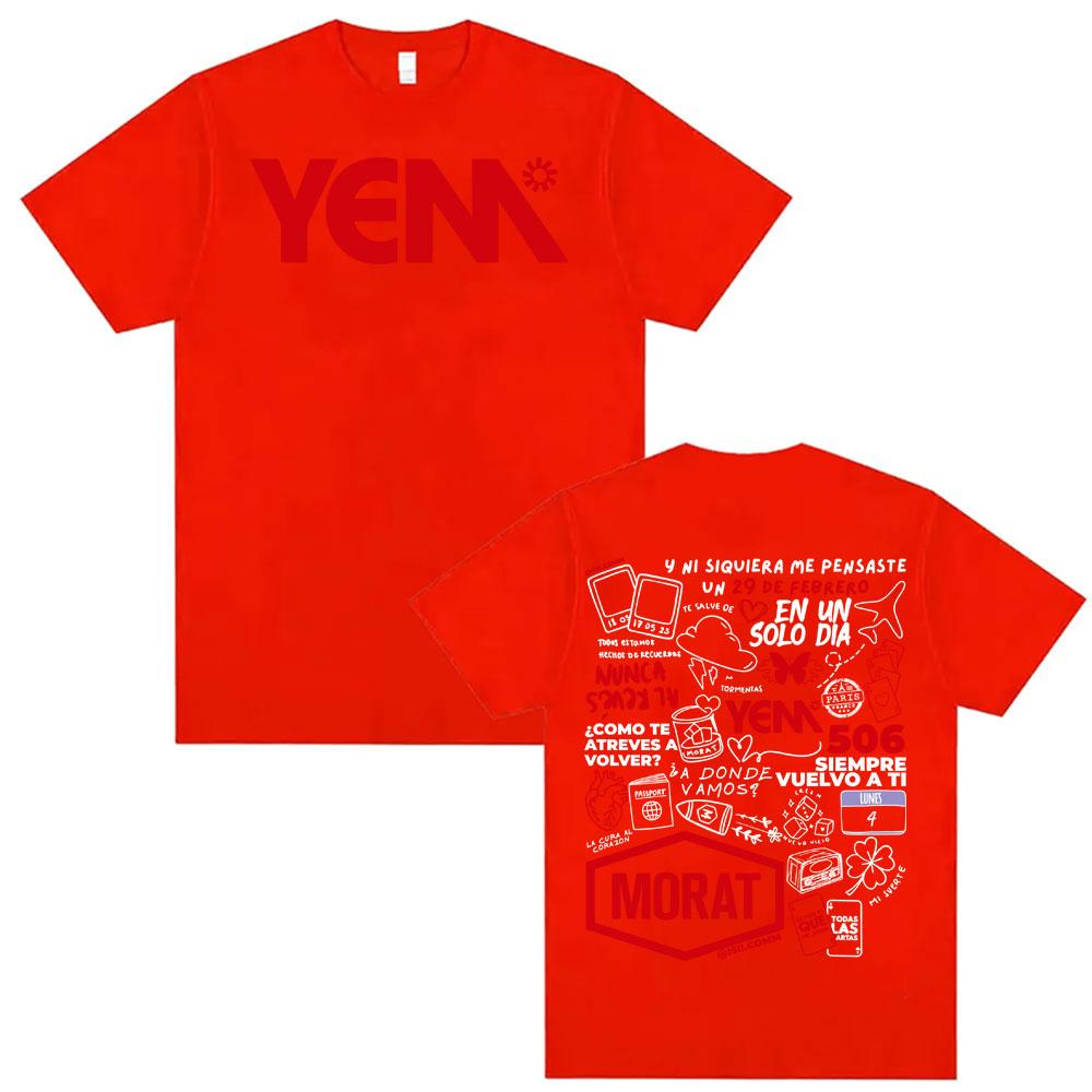 Band Morat Yem Album Print Graphic T-shirtsUnisex Harajuku High Street Hip Hop Classic T-shirt Oversized 100% Cotton T Shirt