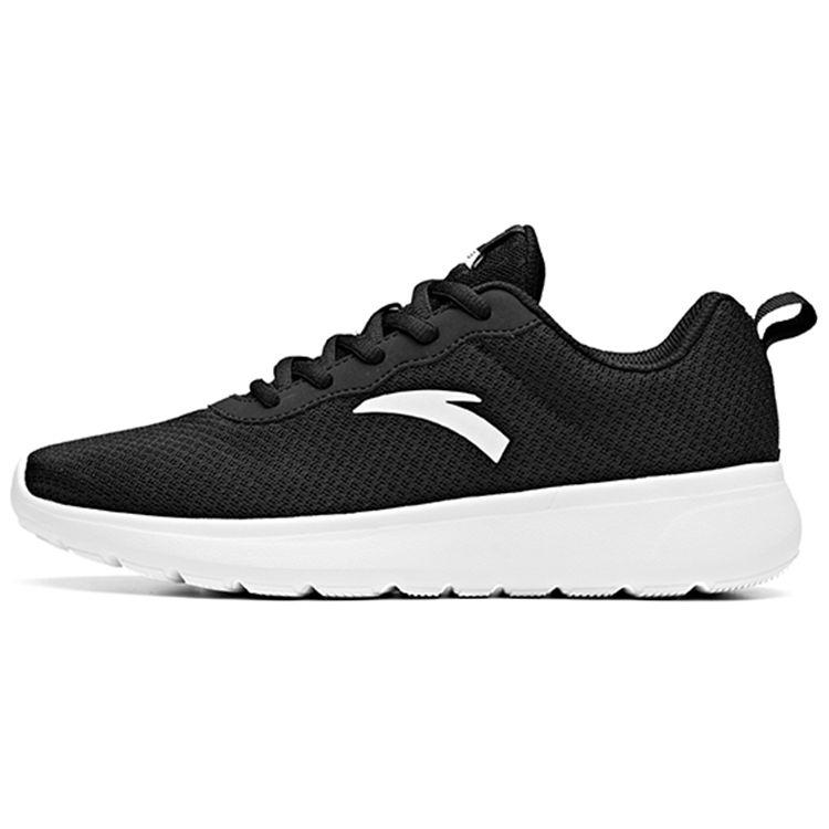 Anta Comfortable Sports Shock Absorption Non-Slip Wear-Resistant Breathable Low-Top Running Shoes Women Sneaker Black White 92915526-1