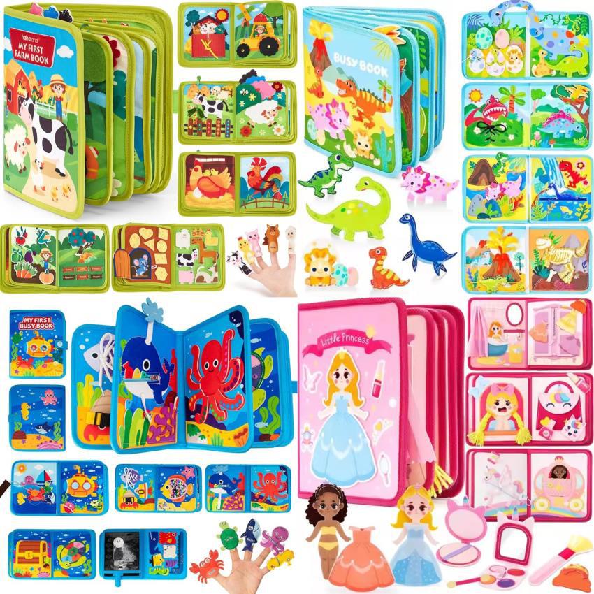 Children'S Felt Cloth Book, Children'S Educational Early Education Can'T Tear Cloth Book Farm Cognitive Early Education Felt Book