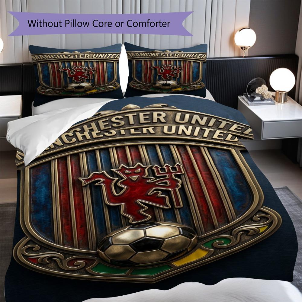 Glory Legacy Three-piece set (1 * duvet cover + 2 * pillowcase, without core) 2D Flat Soft and comfortable Duvet cover and pillowcase Bedding set