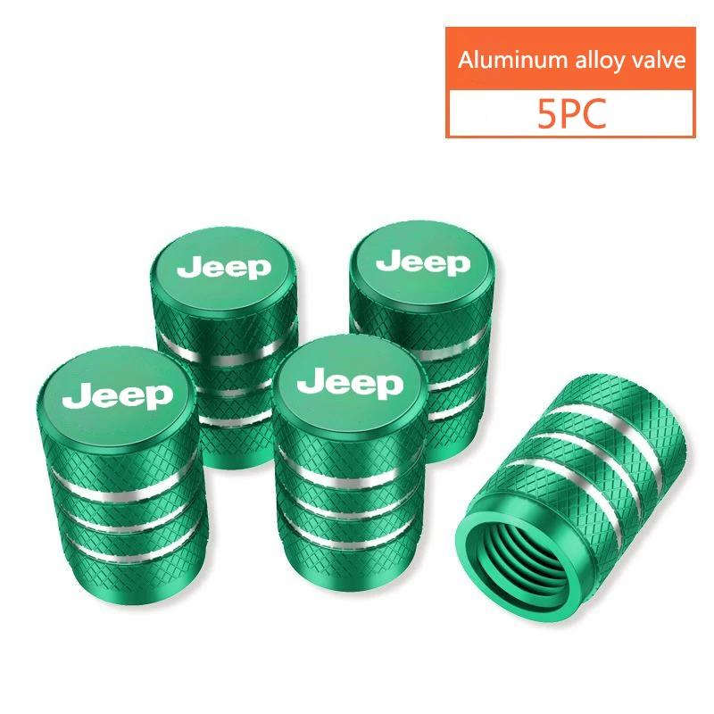 Luxury Metal Car Tire Valve Cover Anti-Theft Accessories for Jeep Grand Wagoneer Wagoneer Commander WL WK2 Patriot AKS1