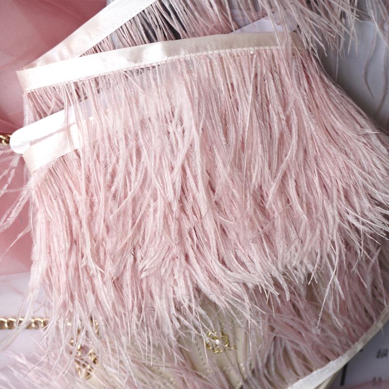 Отделка из страусиных перьев 10-13 см для украшения платья и танцевальной юбки - Аксессуары для одежды