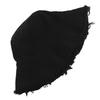 Cotton Fringed Fisherman Cap Soft Aluminum Wire Shape Water Wash Bucket Hat Women Four Seasons Solid Outing Basin Hat