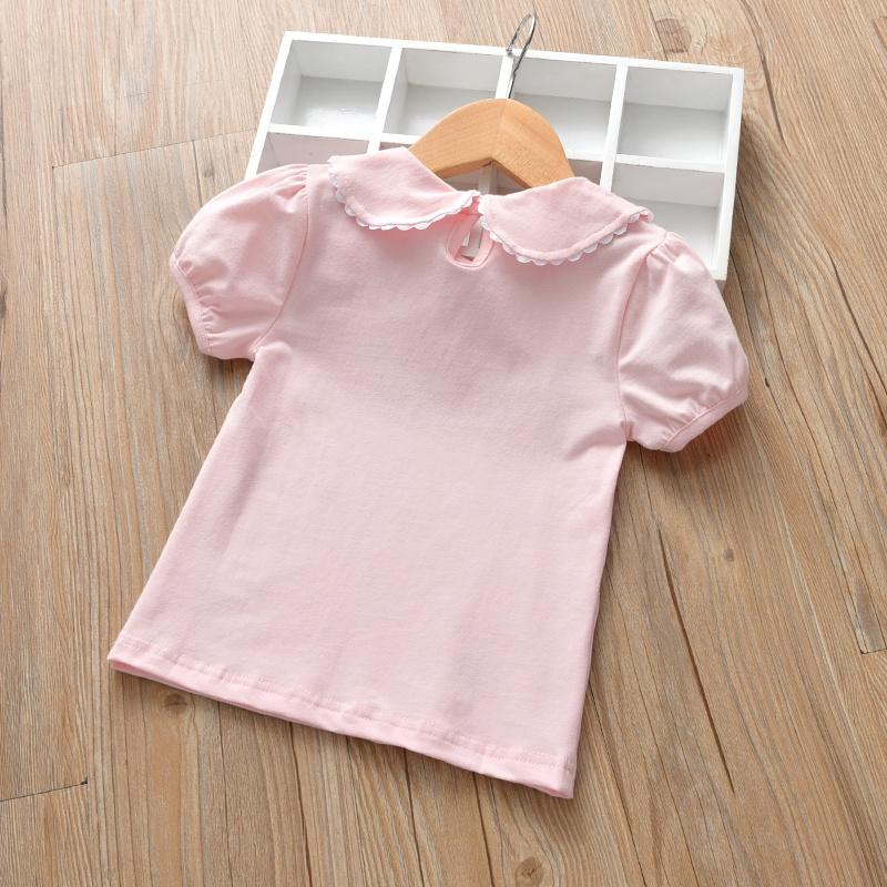 Детские топы для малышей, детская футболка с короткими рукавами, детская одежда для девочек, футболка принцессы