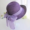 Women Beach Hat Large Brim Sun Protection Straw Hat Lace-up Bowknot Versatile Summer Sun Hat Daily Wear