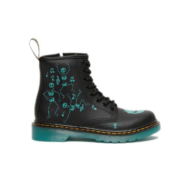 Dr. Martens 1460 Повседневные ботинки с принтом черепа Прочные ботинки Детские ботинки Черный Синий 27077001