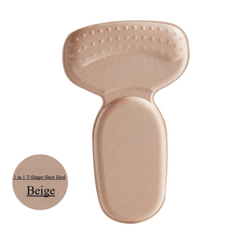1/2 пары 2 в 1 Т-образные стельки для обуви, накладки на пятку для спортивной обуви, регулируемые противоизносные вставки для ног, наклейка для защиты пятки