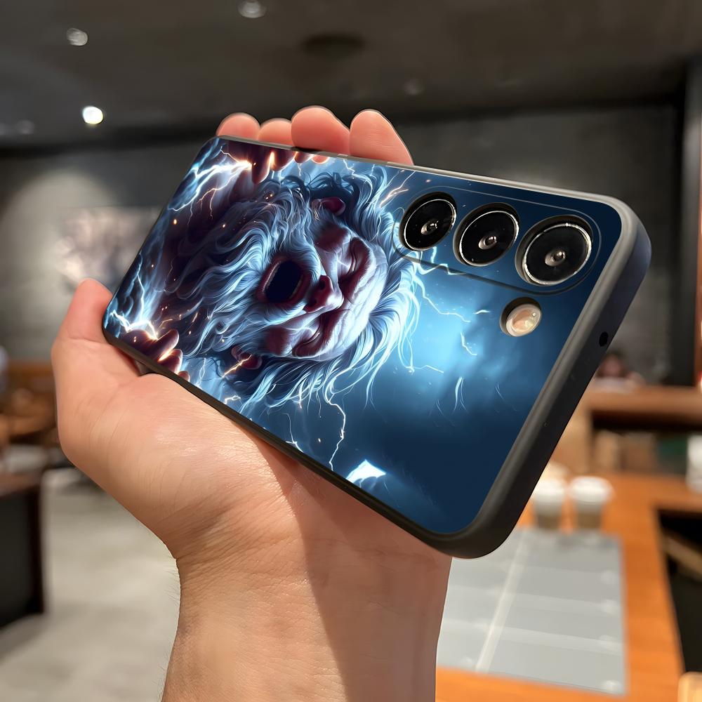 Статуя греческого бога Лицо Зевса Чехол для телефона Samsung A56 A36 A26 A16 A15 A25 A35 A55 A14 A34 A24 A54 Черный Мягкий чехол