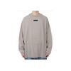 Fear of God Футболка Essentials с длинным рукавом, цвет серый, мужские топы 125SU244201F