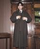 LIBERCLASSY [26Fw] Melange Brown Lmw21897 Handmade High-Neck Double Coat