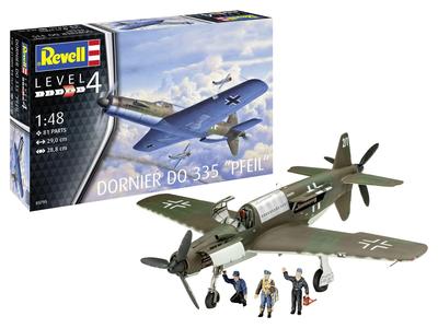 Немецкий уровень немецкий Dornier Do335 Pfeil Пластиковая модель 03795 1/48