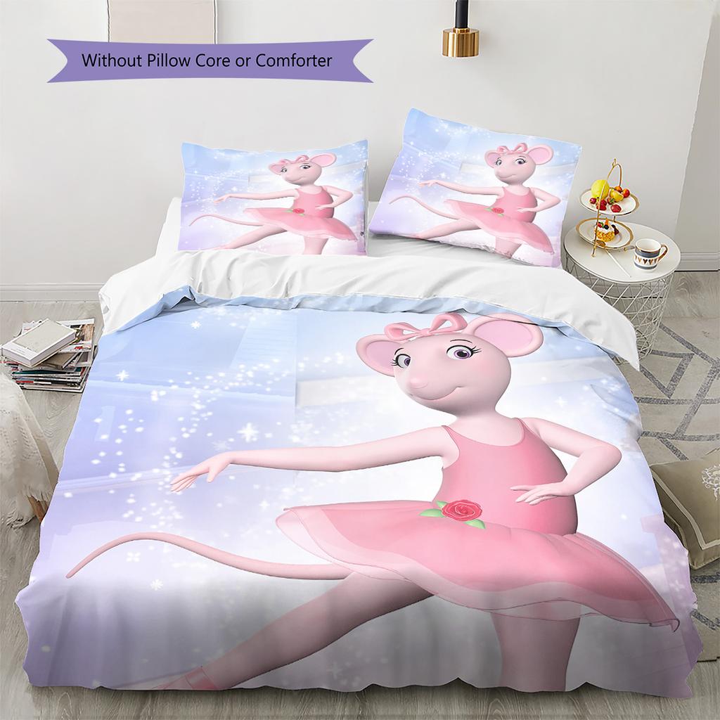 Angelina  Pattern Bedding Quilt Set  Home Decoration  Gift (1 * duvet cover + 2 * pillowcase  without core)