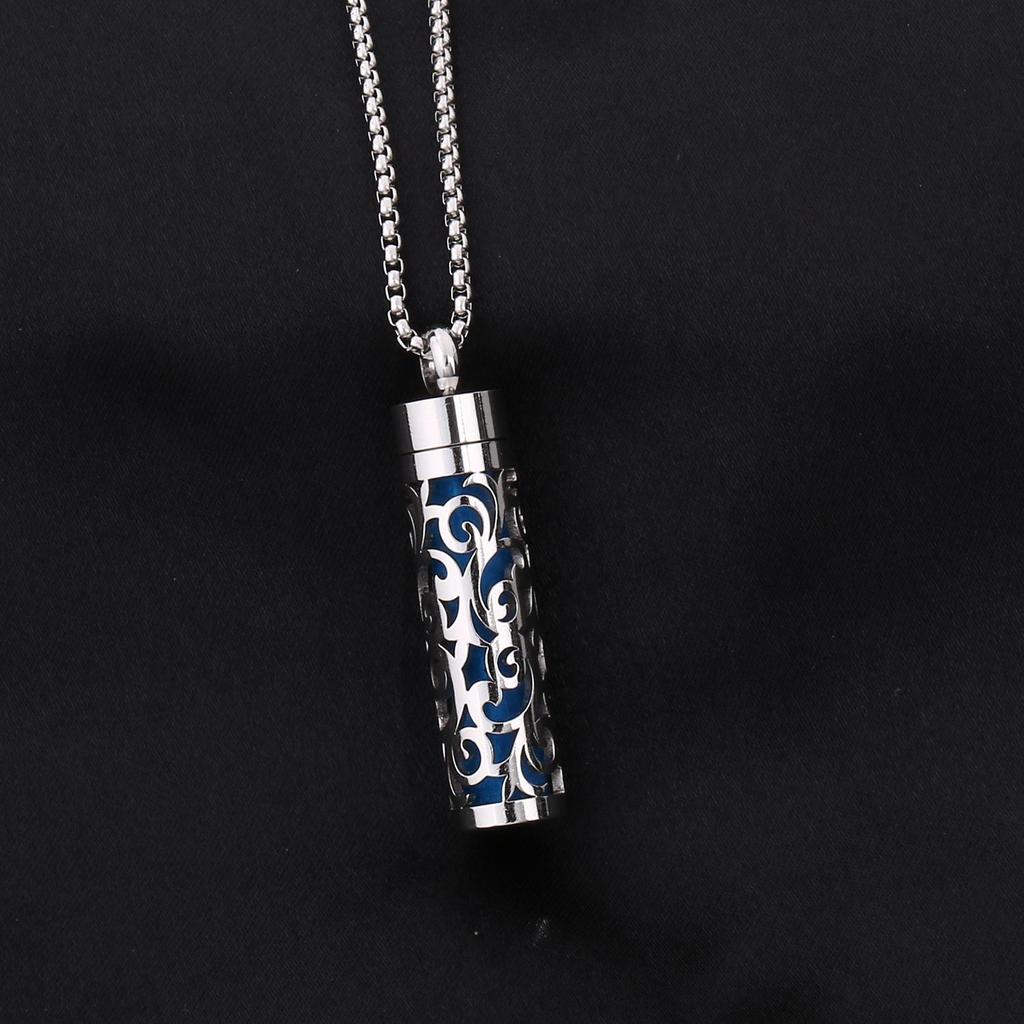 Ожерелье-диффузор для ароматерапии в форме сердца из нержавеющей стали с вращающейся подвеской