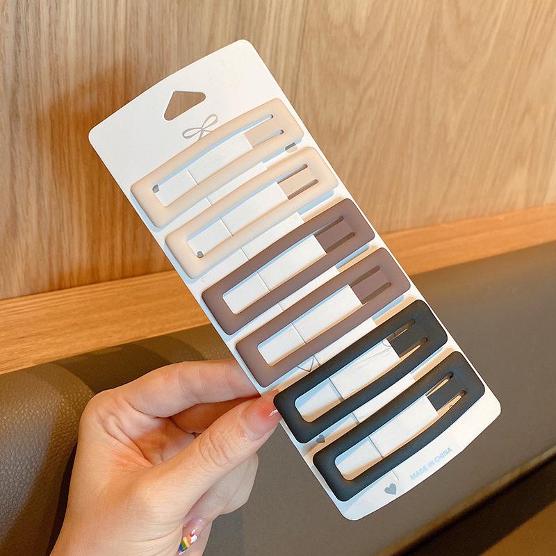 Матовая невидимка для женщин – Высококачественная заколка для детских волосков, лба и боковой челки