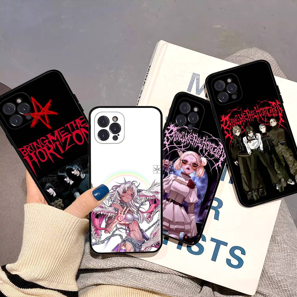 Чехол для телефона Bring Me The H-Horizon для iPhone 17 16 15 14 13 12 11 Pro Max Plus Mini Мягкий Черный Чехол