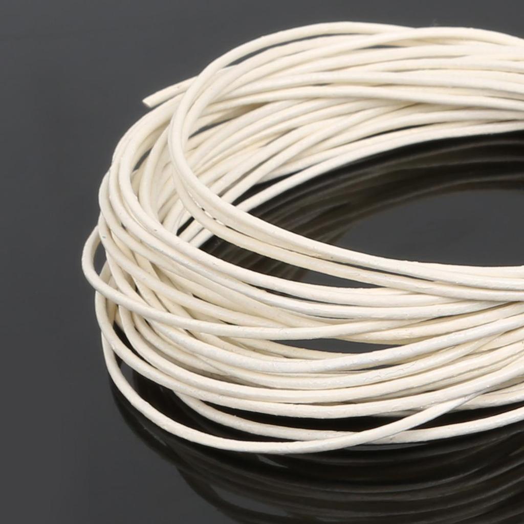 Натуральная круглая кожаная нить для изготовления браслетов, ювелирных изделий, DIY, шнур, шнур