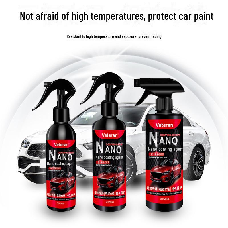 Nano Car Paint Brightener & Antifouling Coating Spray - Water-Repellent Glass Polish