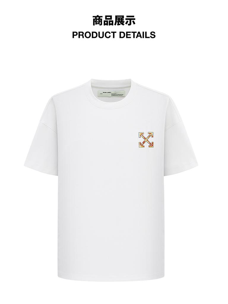 Cotton texture unisex new short sleeved T-shirt basic daily style round neck casual half sleeve