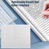 Writing Straight Line Ruler Template Writing Supplies Envelope Addressing Stencil  Students