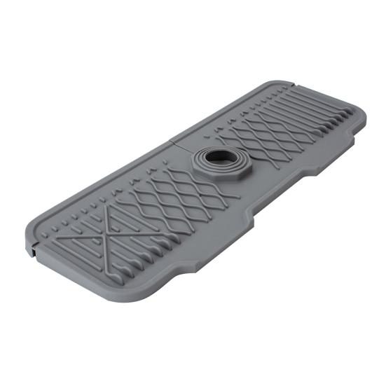 Коврик для крана, силиконовый коврик для раковины с защитой от брызг, многоразовый дренажный коврик, противоскользящий поддон для сбора капель для крана для домашней кухонной столешницы