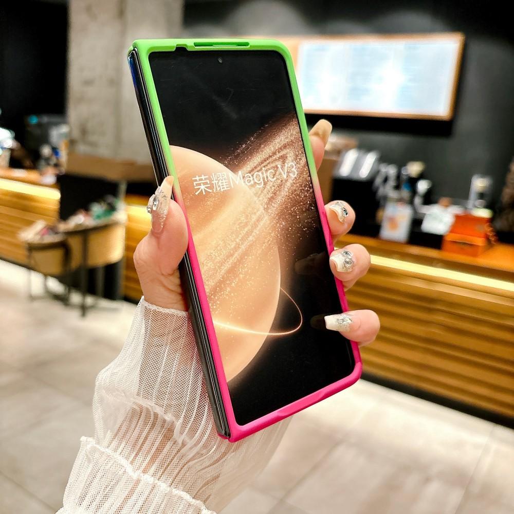 Чехол для Huawei Honor Magic V5 Жесткий ПК Матовый Тонкий Модный Градиентный Защитный Задний Чехол для Honor Magic V5 V3 Корпус Телефона