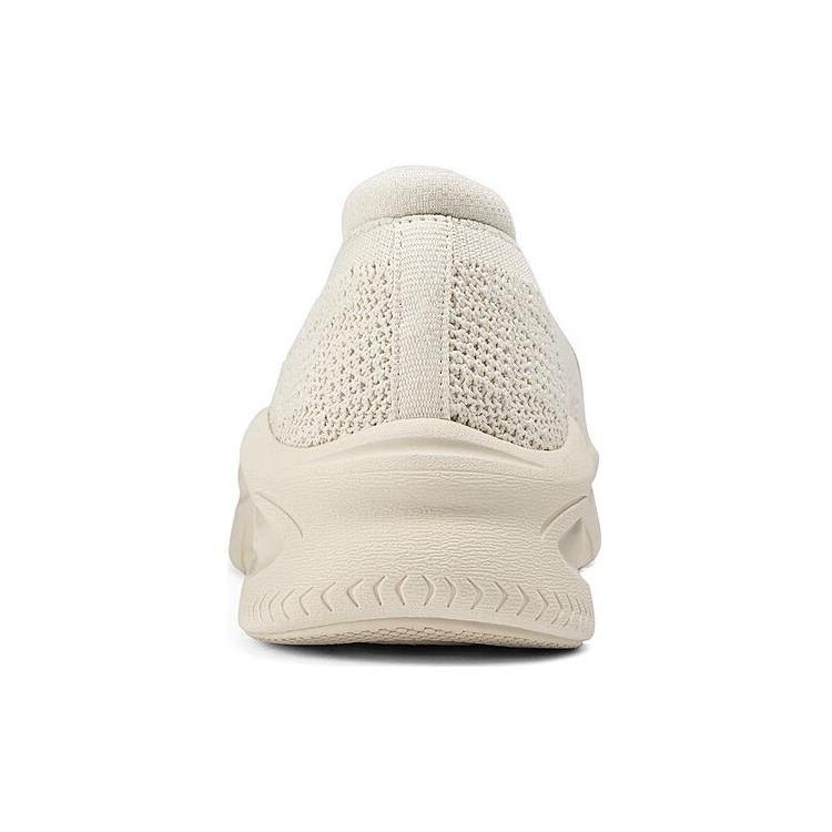 Skechers Современные слипоны D'Lux Без подкладки Тканевая стелька Легкие Низкие Повседневная обувь Женские Бежевые 158853-NAT