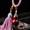 Cinnabar Gourd Pendant Necklace & Keychain – Openable Bottle for Cinnabar Gold Sand, Natural Stone, Good Luck Charm for All Genders.