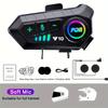 Y10 Motorcycle Helmet Intercom 30H Talk Time Bluetooth 5.3 Full Face Compatible