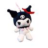 Оригинальный плюшевый брелок Sanrio Kuromi, милый мультяшный маленький дьяволенок, подвеска на сумку, подарок