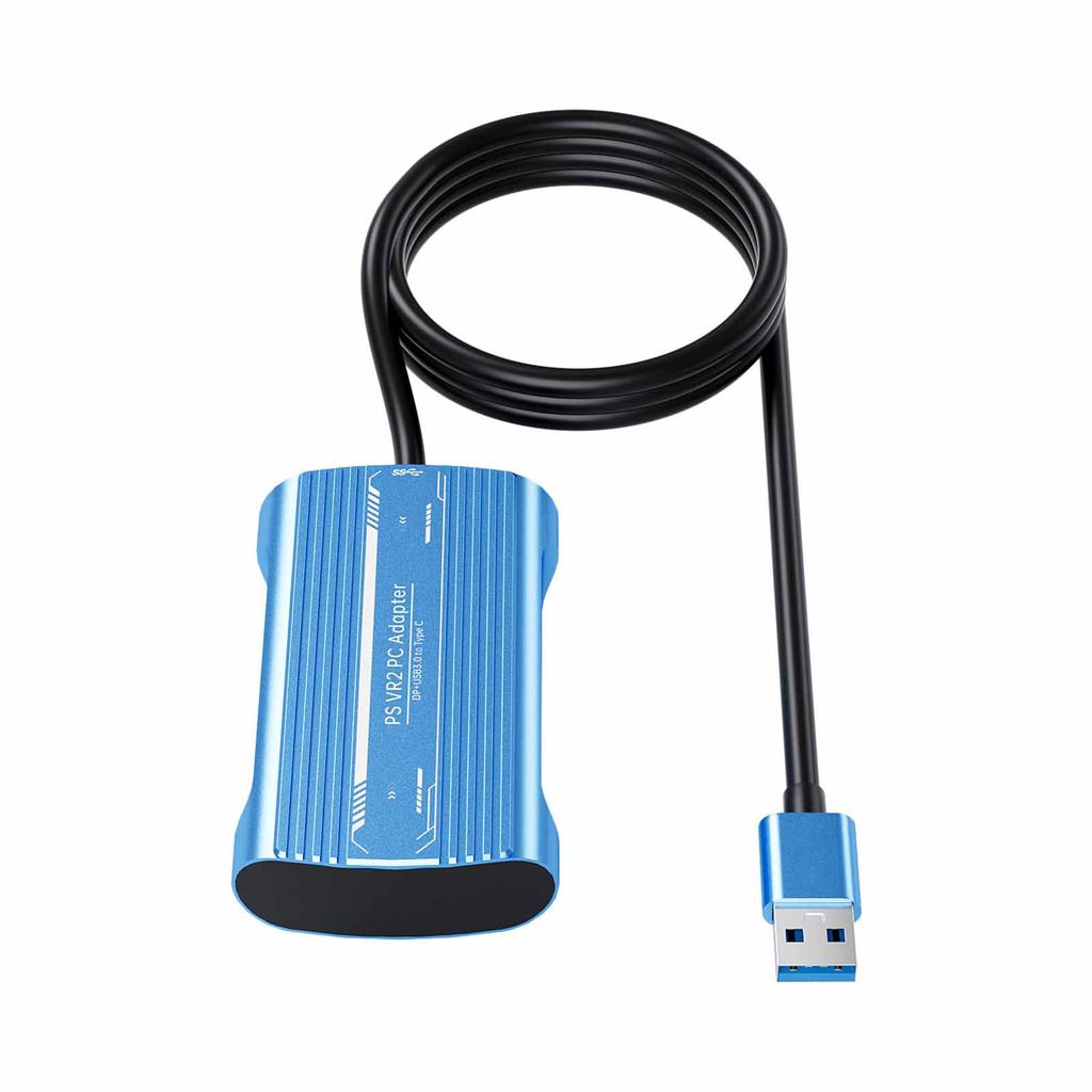 Адаптер для ПК, подходящий для PSVR2, с кабелем DisplayPort и адаптером питания, алюминиевый корпус