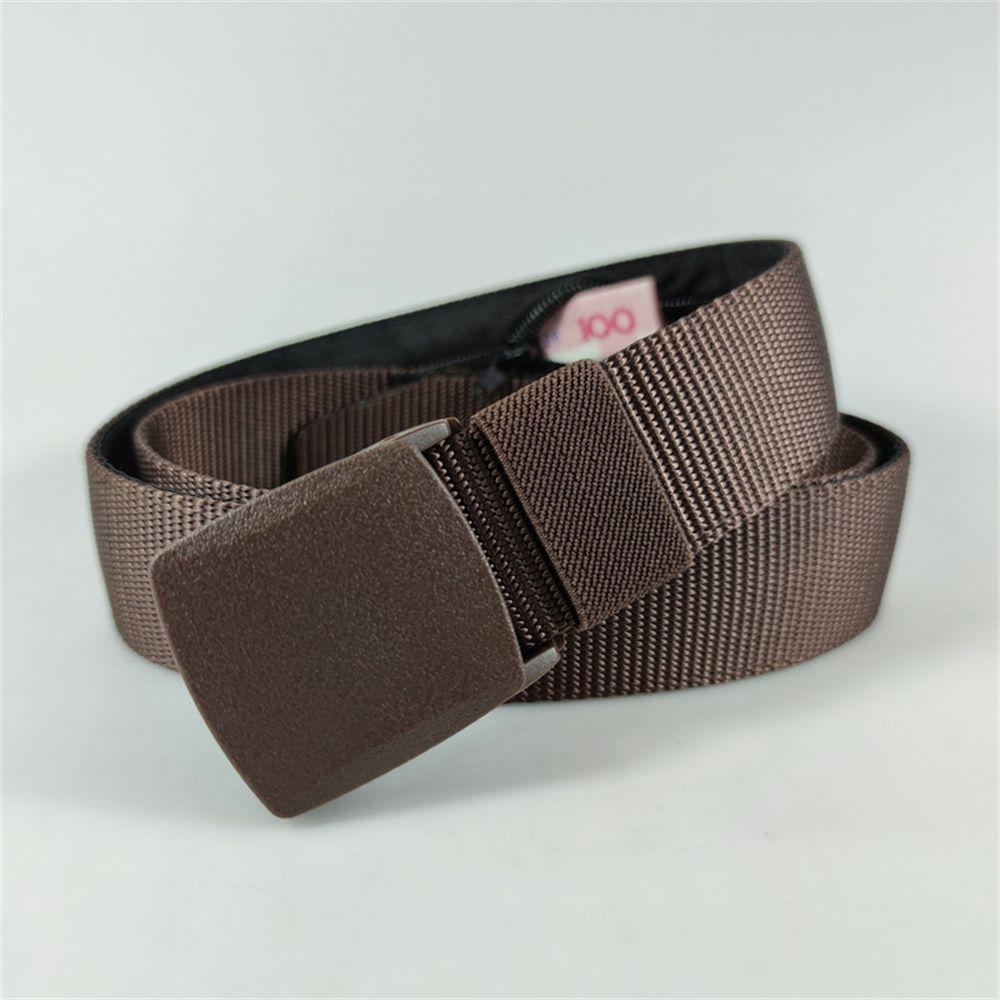 Security Secret Pocket Hiding Money Canvas Zipper Purse Money Belt Wallet Belt Waist Money Belt