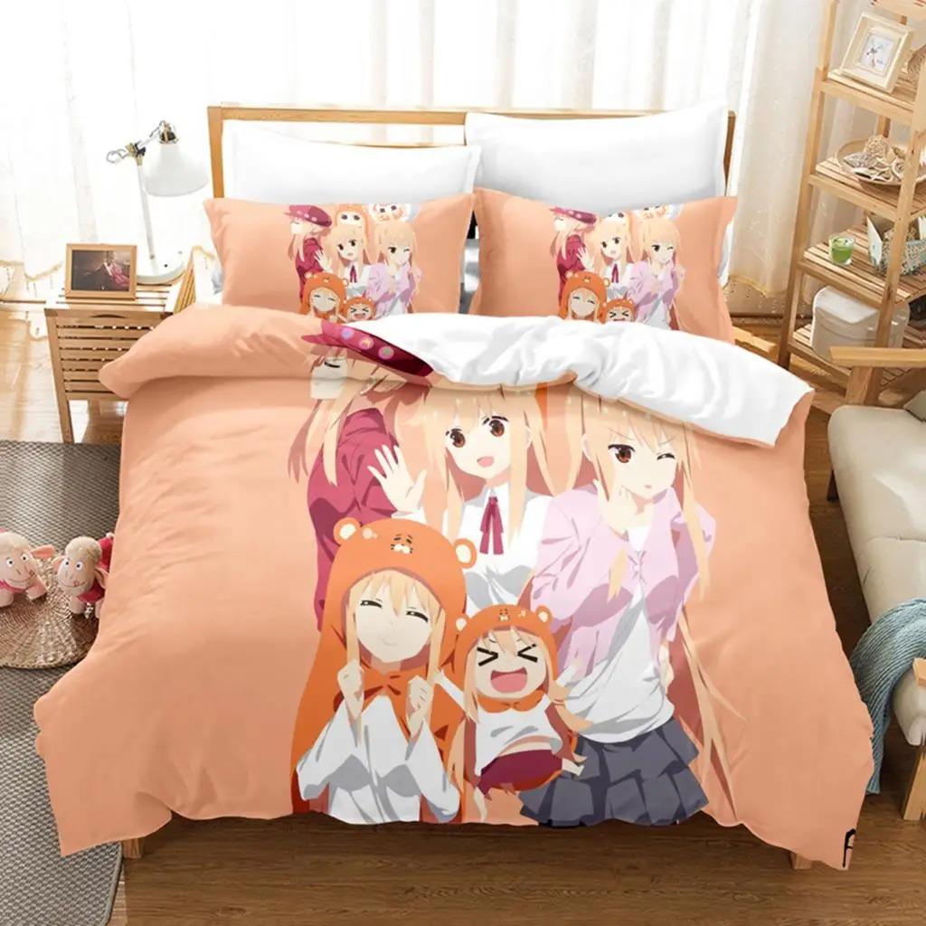 3D-печать аниме «The Himouto!» Комплекты постельного белья Umaru-chan Пододеяльник с наволочкой Twin Full Queen King Постельное белье Постельное белье