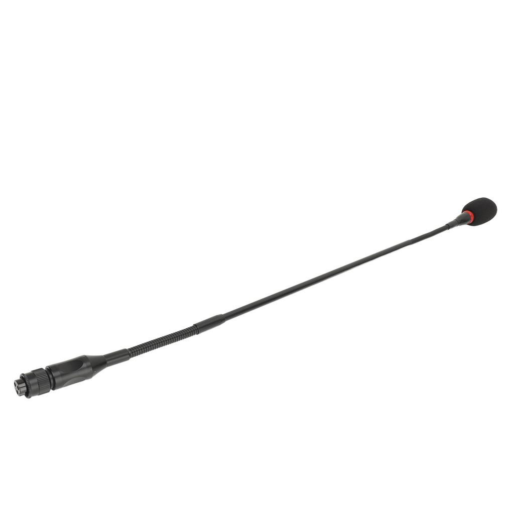 23.2in Gooseneck Condenser Microphone 3 Pin Straight Plug In Flexible Aluminum Alloy Gooseneck