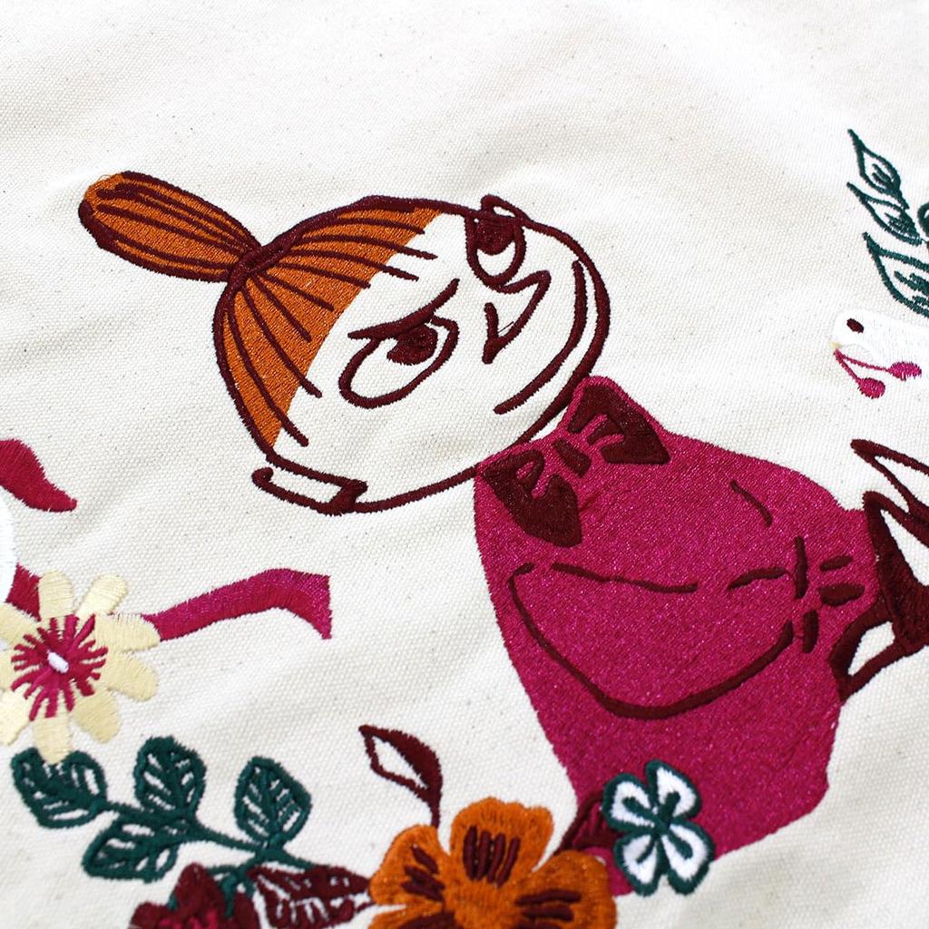 Холщовая сумка-тоут формата А4 Муми-тролль Малышка МИ МУМИ-ТРОЛЛЬ MC15 Цветок Подарок Натуральный [Hapitas]