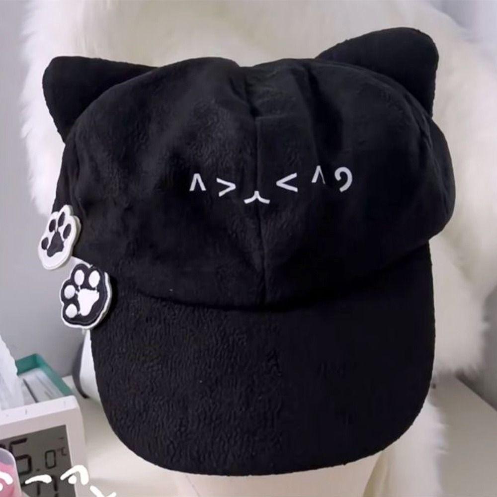 Модные милые береты, кепки Y2k Lolita JK Newsboy, повседневные милые шляпы Kawaii Kitten для женщин и девочек