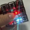 9 Keys Led Keyboard Fidget Keychain Clicker Button Stress Relief Toy For Adults Office Anxiety Finger Exercise Sensory Keycap
