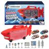 SIMPS Shark Car Transporter Toy with 4 Pull-Back Mini Cars