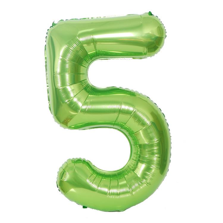 Hot Selling 40 Inch Aluminum Film Balloons Gold Silver Number Balloon for Wedding Party Birthday Decoration