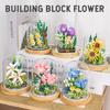 Micro Particle Building Blocks: Sunflower and Rose Bouquet for Valentine's, Qixi, Teacher's Day, and Christmas.
