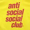 ANTI SOCIAL SOCIAL CLUB Made in USA Short sleeve T-shirt XXL Yellow Men's Used