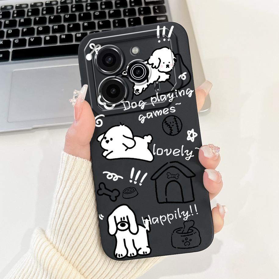 For Tecno Pova 6 Pro 5G 2024 Case LI9 Camera Lens Protective Cover Cute Panda Cartoon Soft Bumper For Tecno Pova 6 Pova6 5G Capa