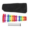 15 Notes Wooden Xylophone with 2 Mallets Colorful Keys Glockenspiel Xylophone Percussion Instrument