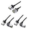 Space Saving Cat6 Ethernet Cable RJ45 10Gpbs Transmission Short Connector for Computer Broadband Router Accessories