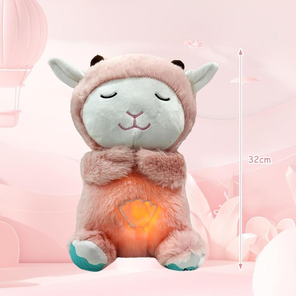 Мягкая игрушка-овечка Snooze Sleep Aid с сердцебиением, ночник-овечка Snooze Sleep Aid с музыкой для малышей, первое оборудование на Рождество