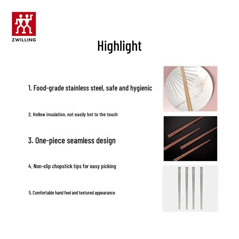 ZWILLING Minimale Stainless Steel Chopsticks