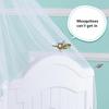 Универсальная москитная сетка для детской кроватки Зашифрованная сетка с отверстиями Детская москитная сетка Купол Сетка-занавеска для спальни Навес для новорожденных Репеллентная палатка