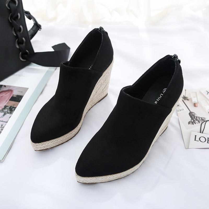 Spring Summer 10cm Super High Wedge Heels Pumps for Women Brand Modern Elegant Party Event Shoes Fashion Footwear for Ladies Evening Party