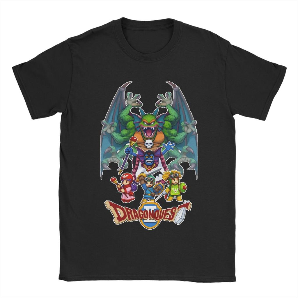 dragon quest ii 100 Cotton TShirt For Unisex Summer Streetwear T Shirts Crew Neck Hipster Tee Shirt Plus Size Design Clothes