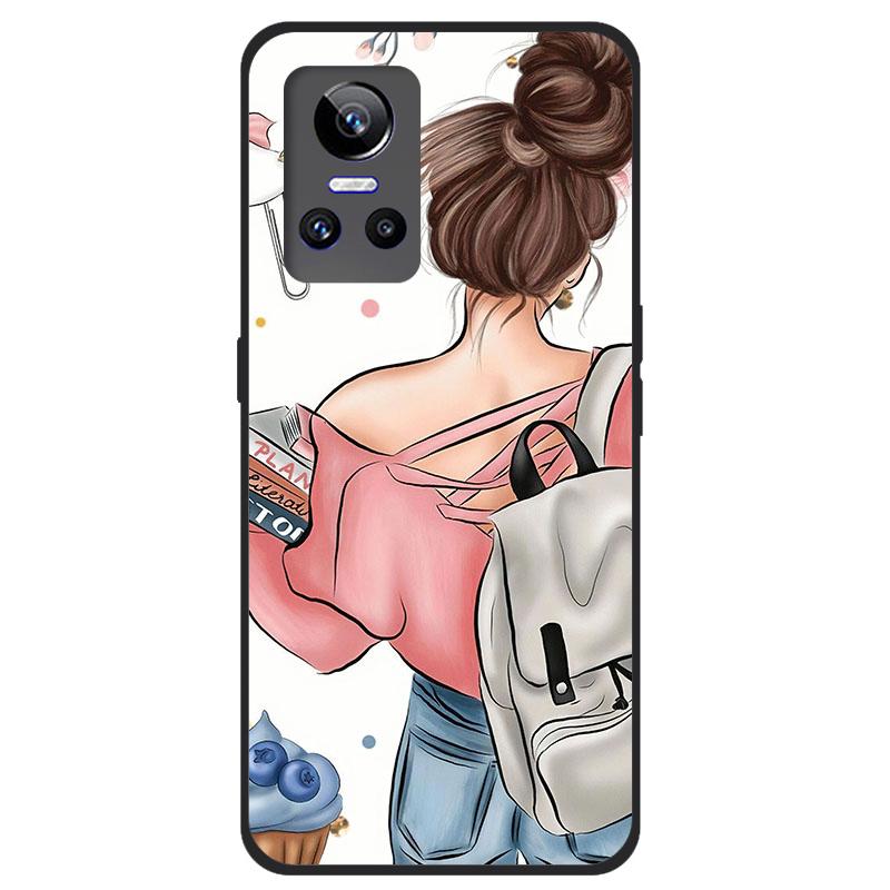 Для realme GT Neo 2 5G Чехол ТПУ Силикон Мягкий Мультяшный Прозрачный Чехол для Realme GT Neo 2 3 Neo3 Чехол для Телефона Neo2T Прозрачный Coque