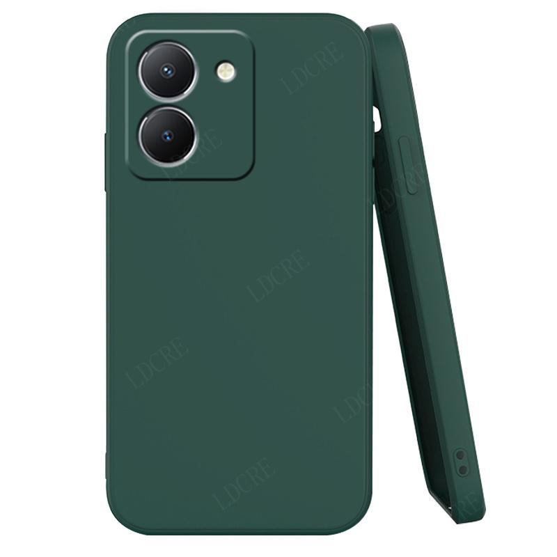 Для чехла Vivo Y36 чехол для Vivo Y36 Capas задняя крышка жидкий силикон противоударный полный TPU мягкий чехол для Vivo Y36 Y 36 Fundas 6.64"